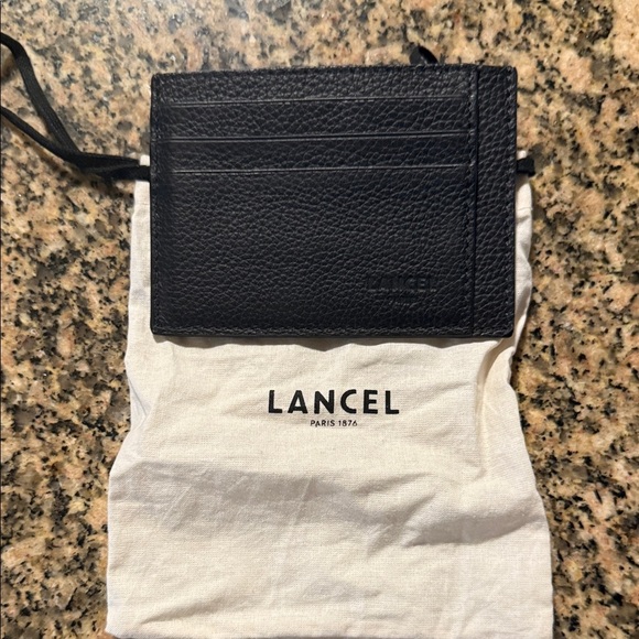 Lancel Other - Lancel Black Leather Card Holder